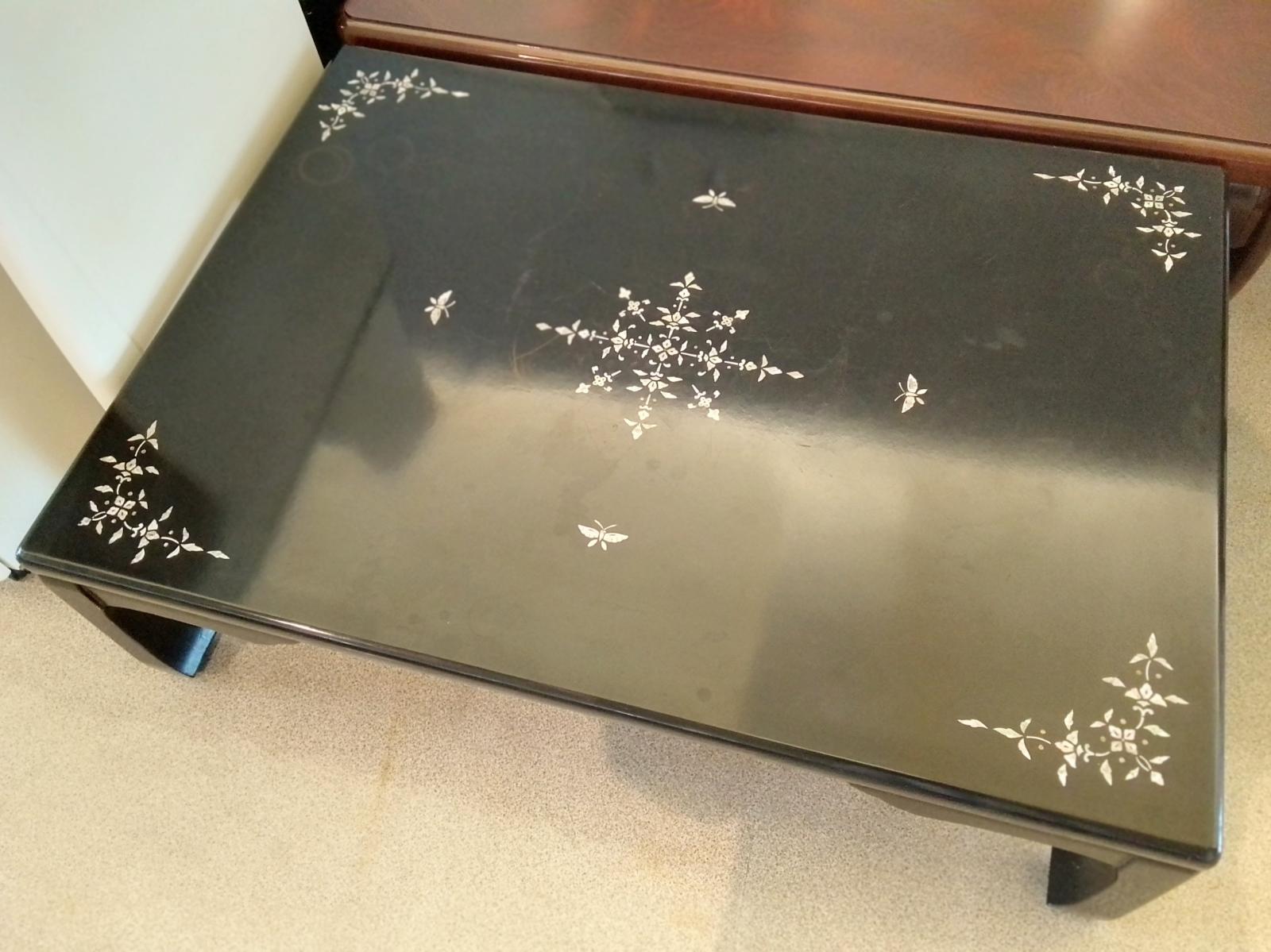 螺鈿細工　座卓