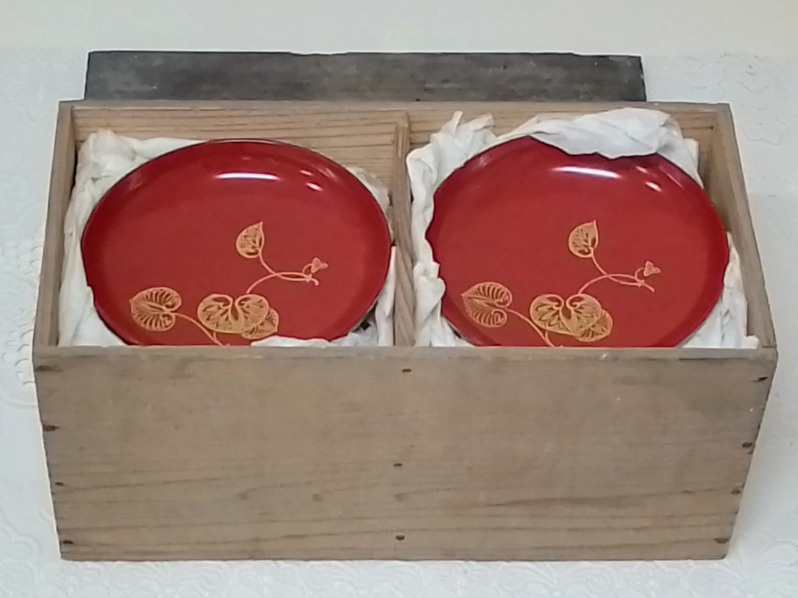 輪島塗　沈金小皿　20枚