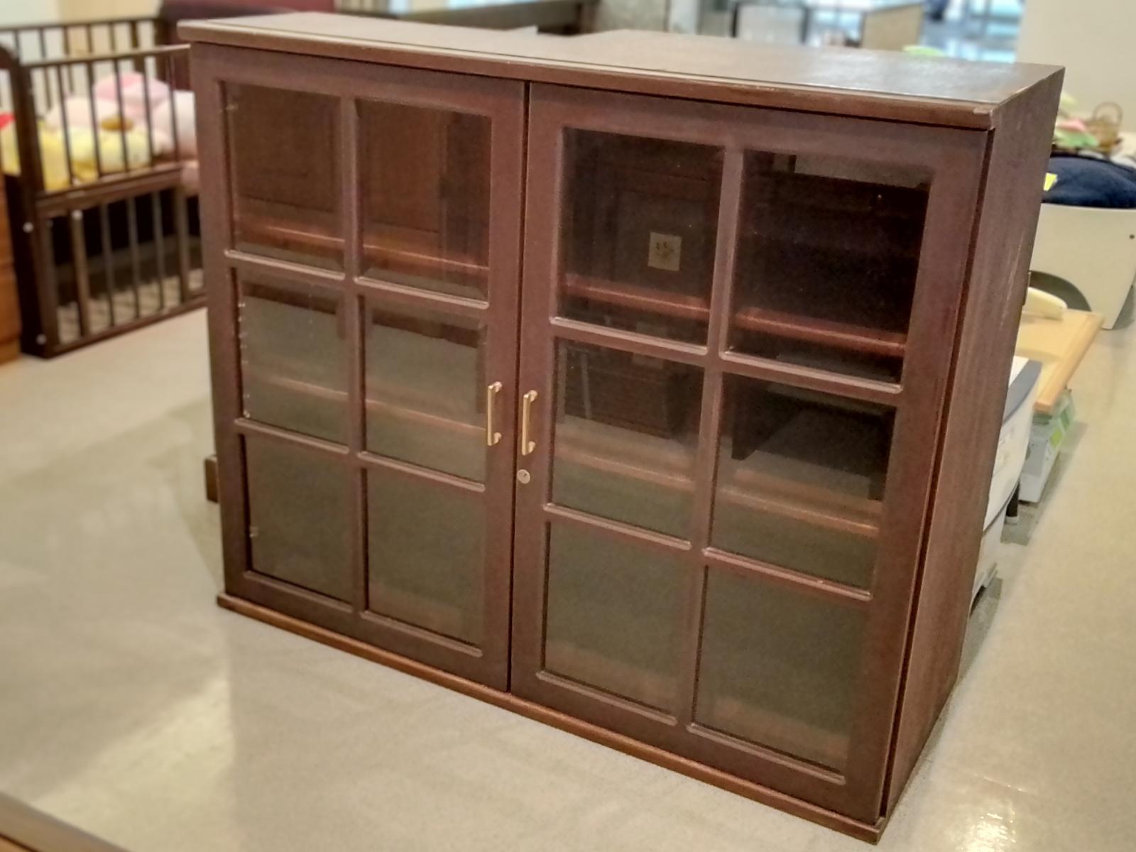 レトロ ガラス棚